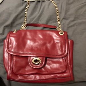 Coach Chain shoulder bag red